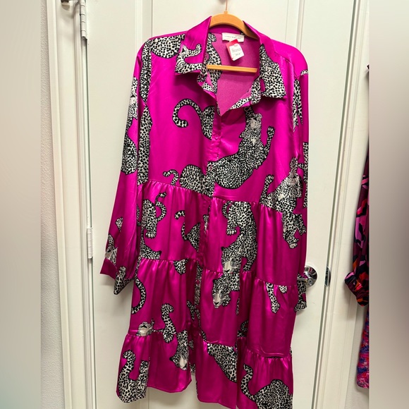Lovely Melody Dresses & Skirts - Magenta Leopard print dress NWT